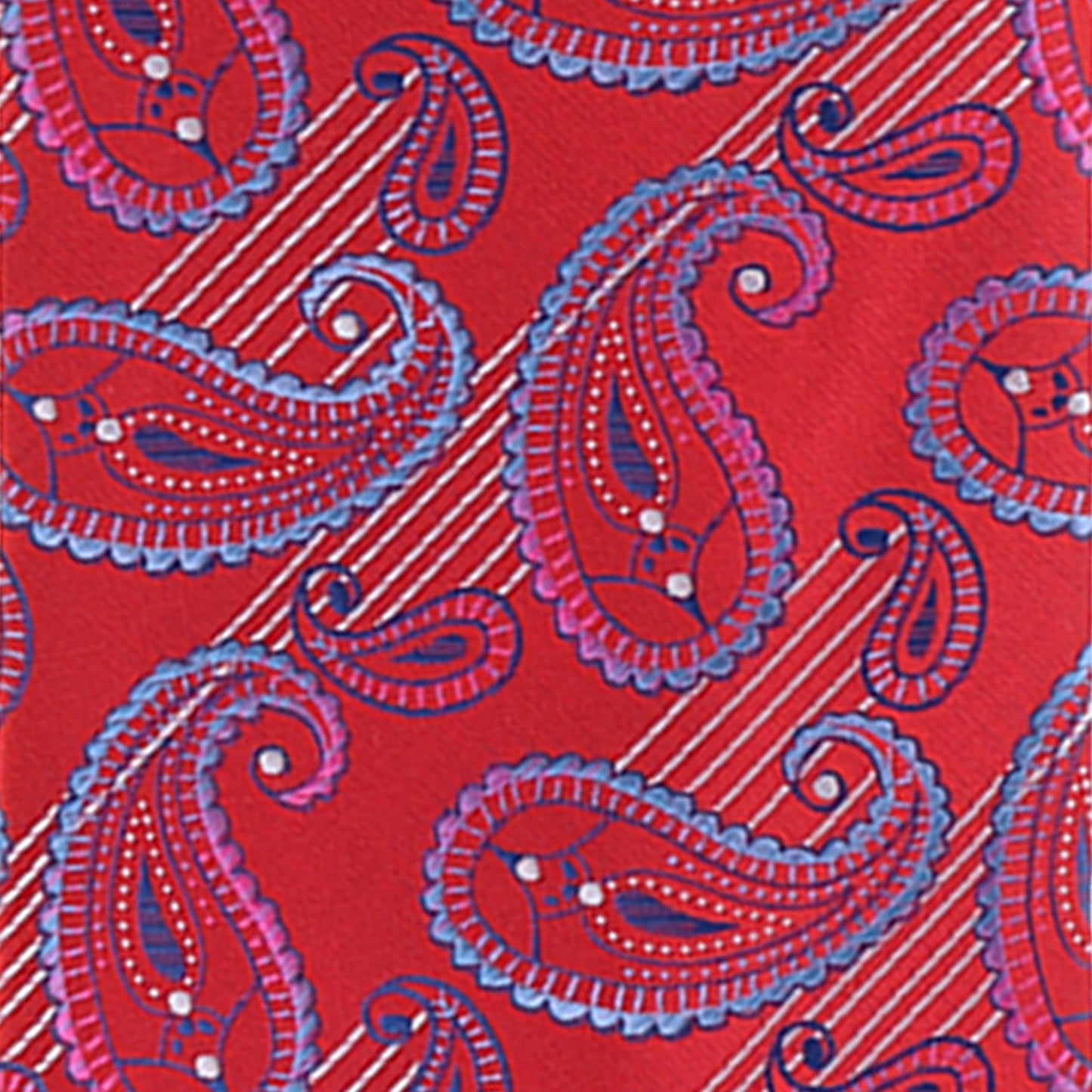 Vittorio Farina Men's Paisley Design Necktie & Pocket Square
