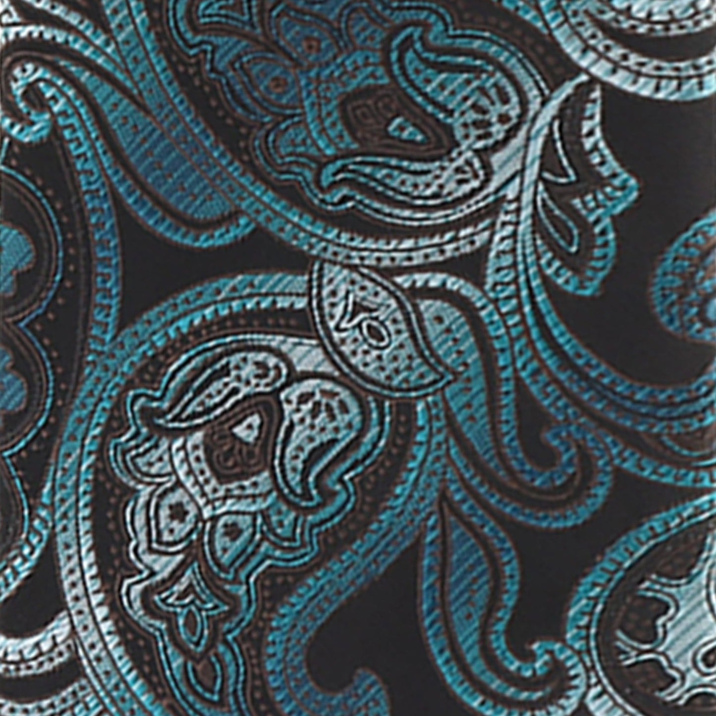 Vittorio Farina Men's Paisley Design Necktie & Pocket Square