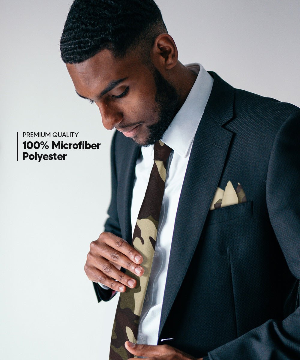 Vittorio Farina Men's Kente Satin Necktie & Pocket Square