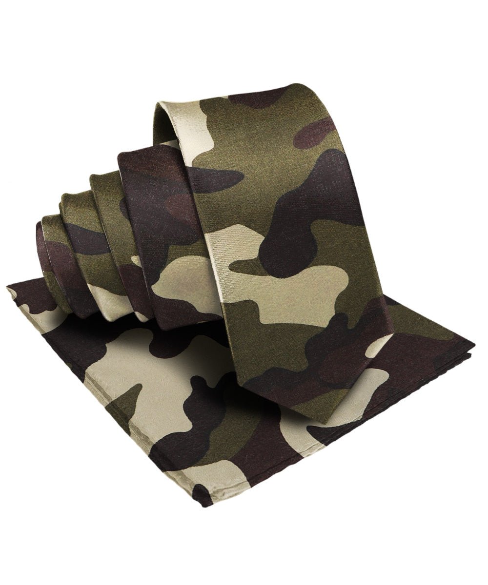 Vittorio Farina Men's Kente Satin Necktie & Pocket Square