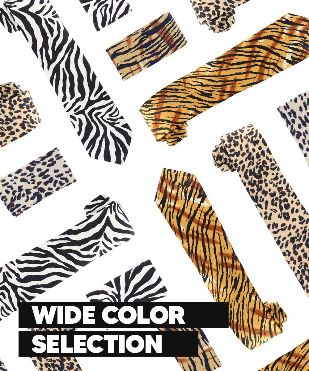 Vittorio Farina Men's Kente Satin Necktie & Pocket Square