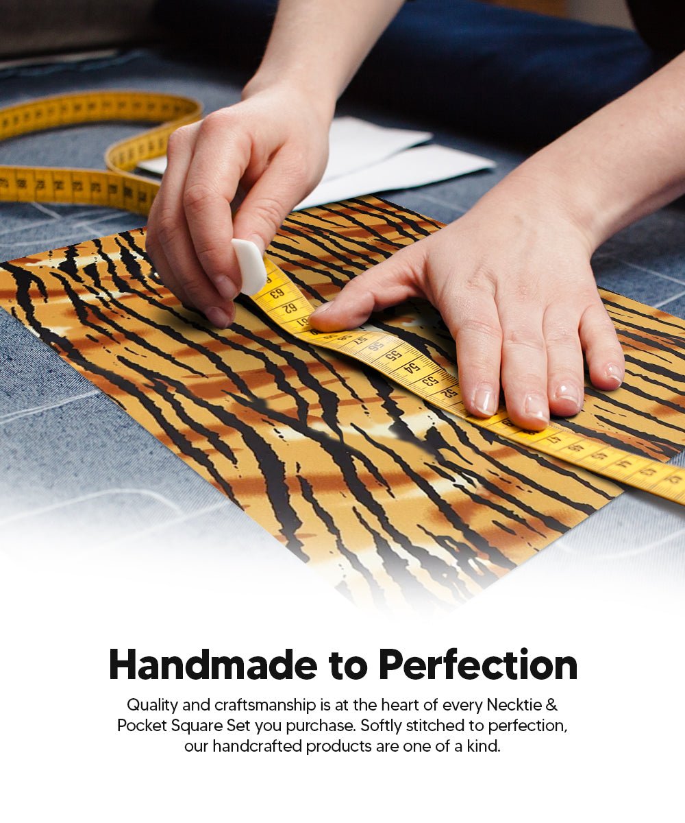Vittorio Farina Men's Kente Satin Necktie & Pocket Square
