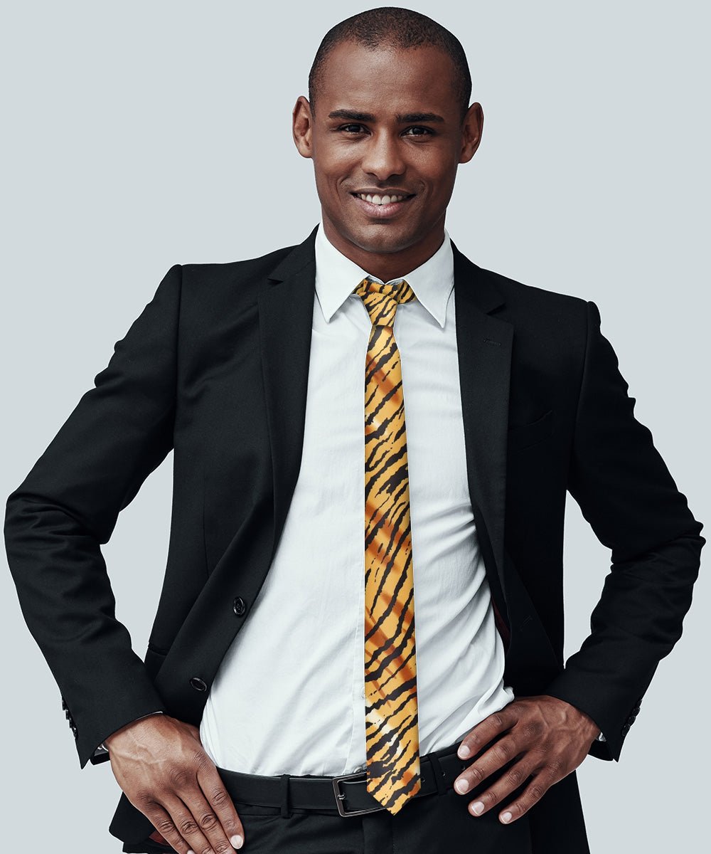 Vittorio Farina Men's Kente Satin Necktie & Pocket Square