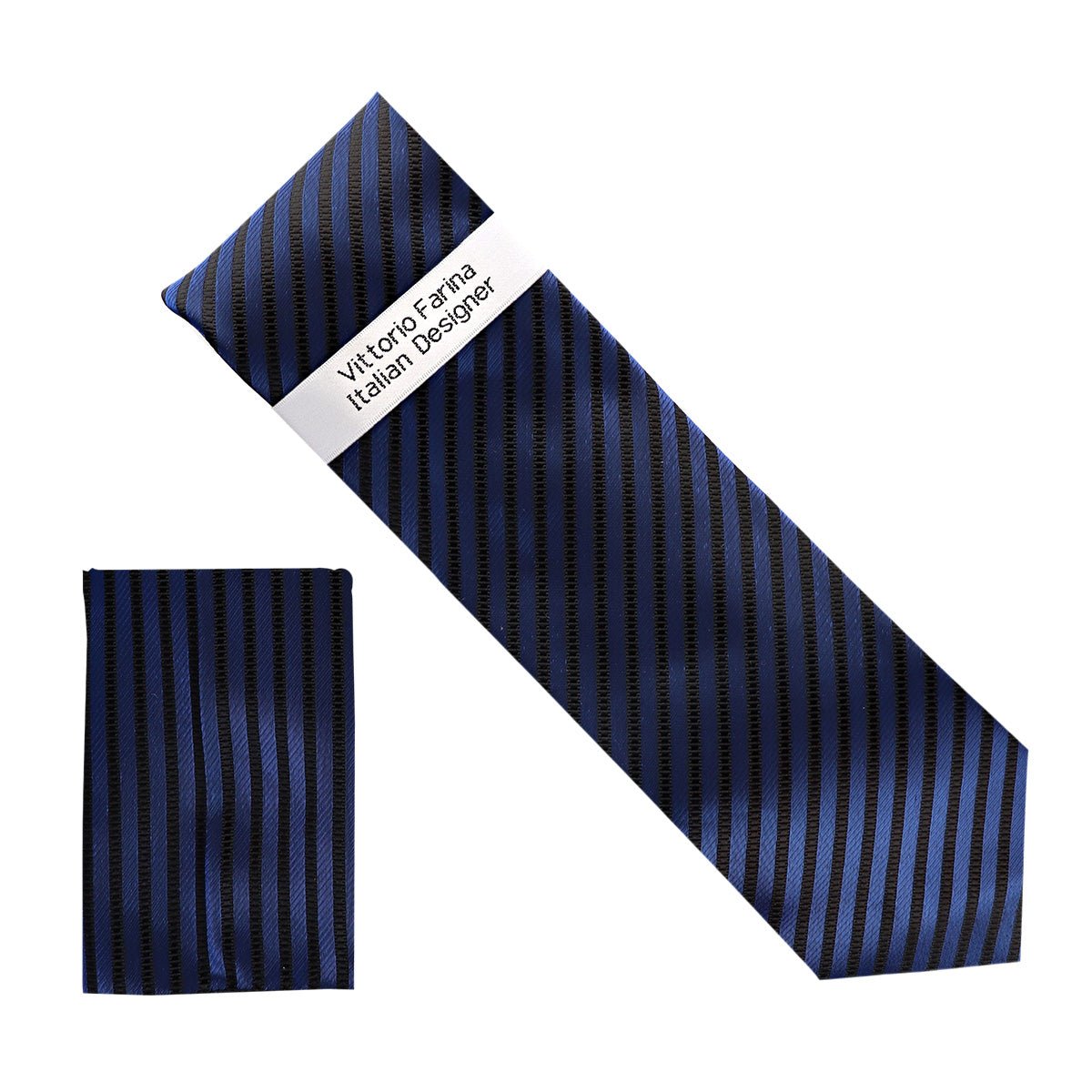 Vittorio Farina Men's Metallic Necktie & Pocket Square