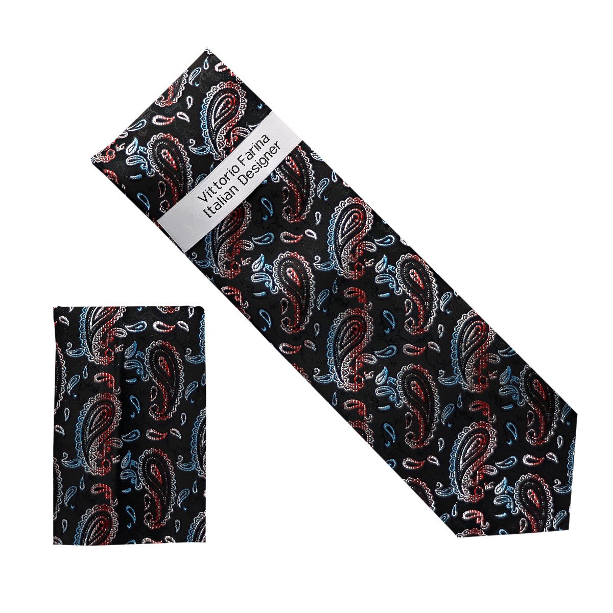 Vittorio Farina Men's Metallic Necktie & Pocket Square