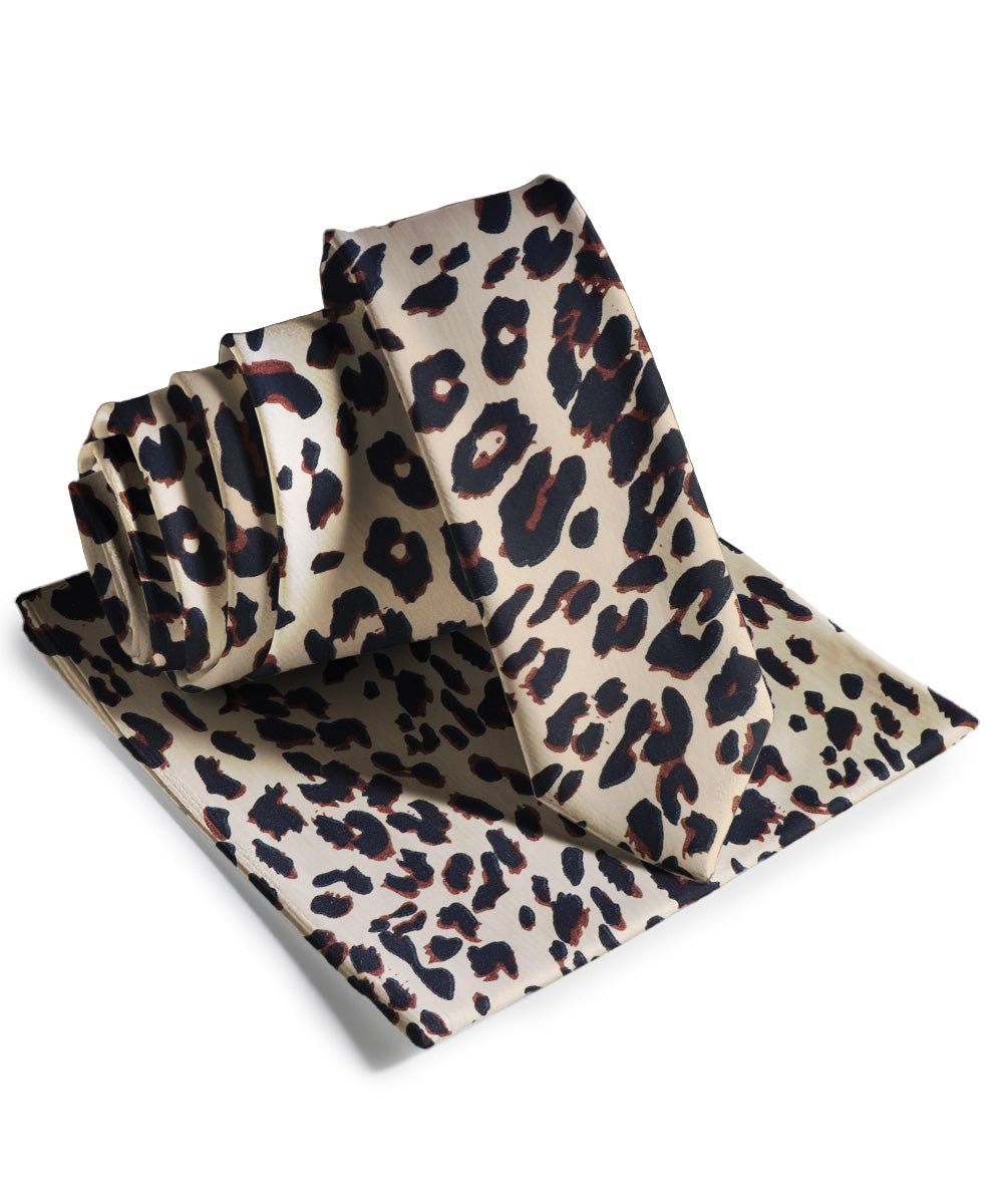 Vittorio Farina Men's Kente Satin Necktie & Pocket Square