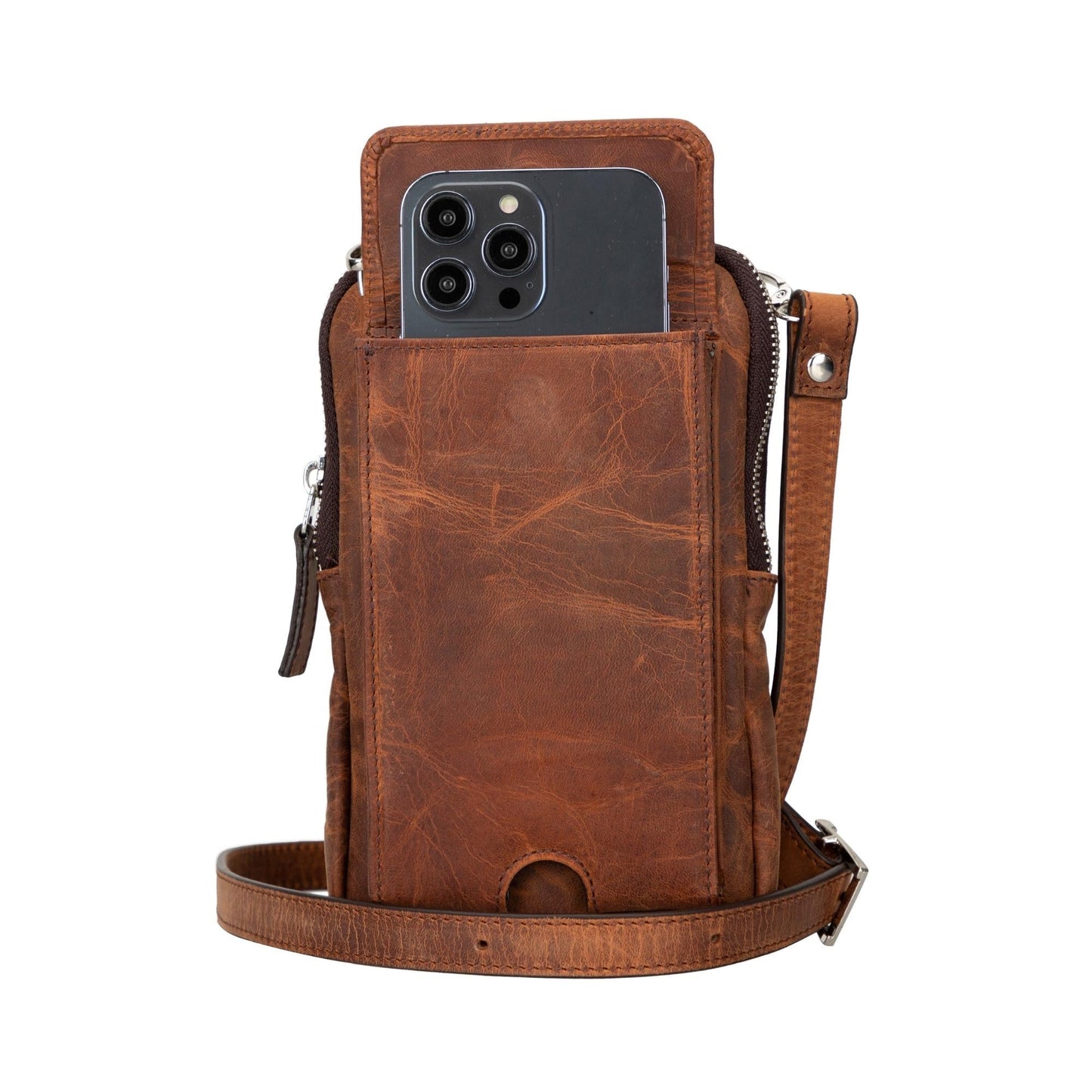 Niagara Leather Crossbody Phone Bag for Men - Concordia Style Boutique