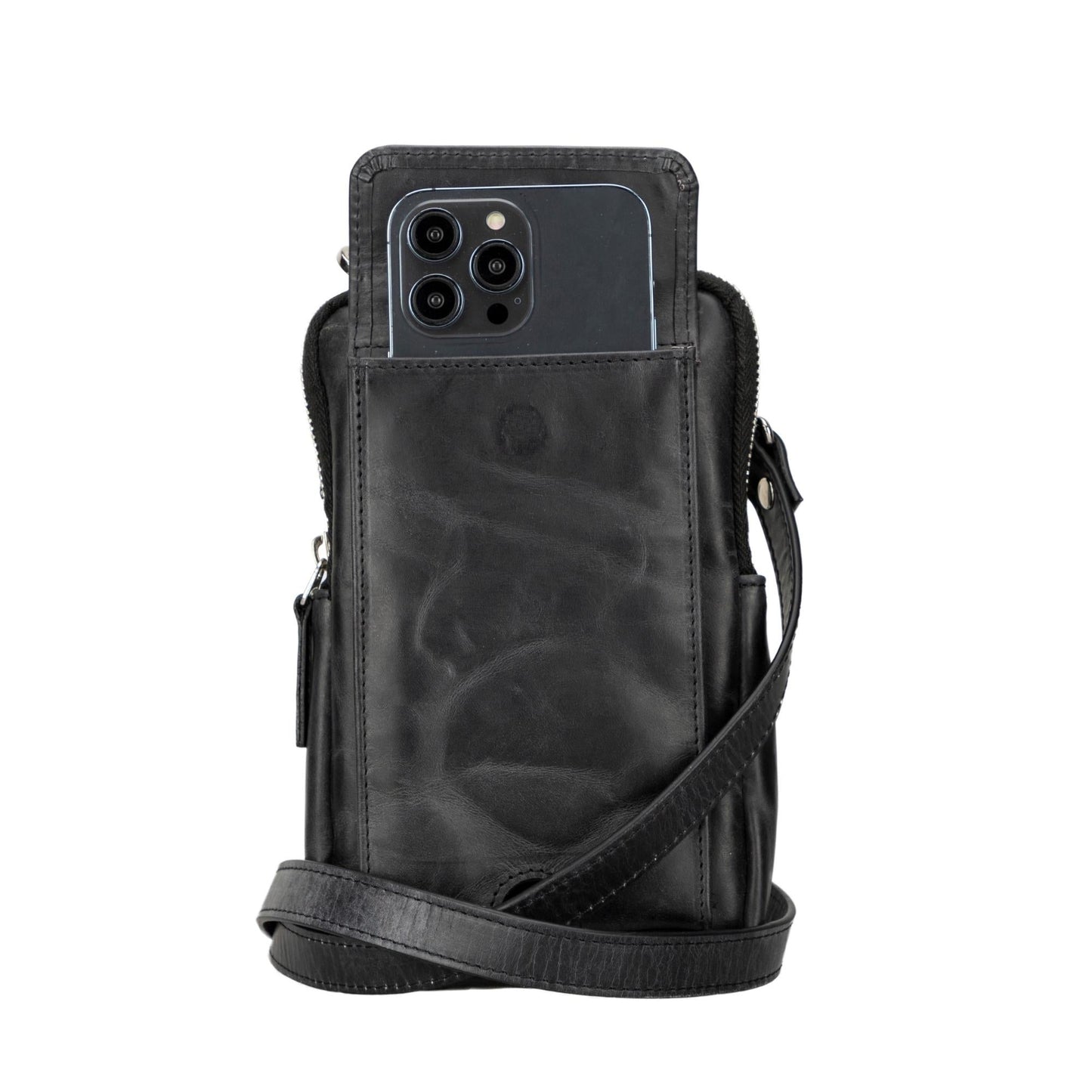 Niagara Leather Crossbody Phone Bag for Men - Concordia Style Boutique