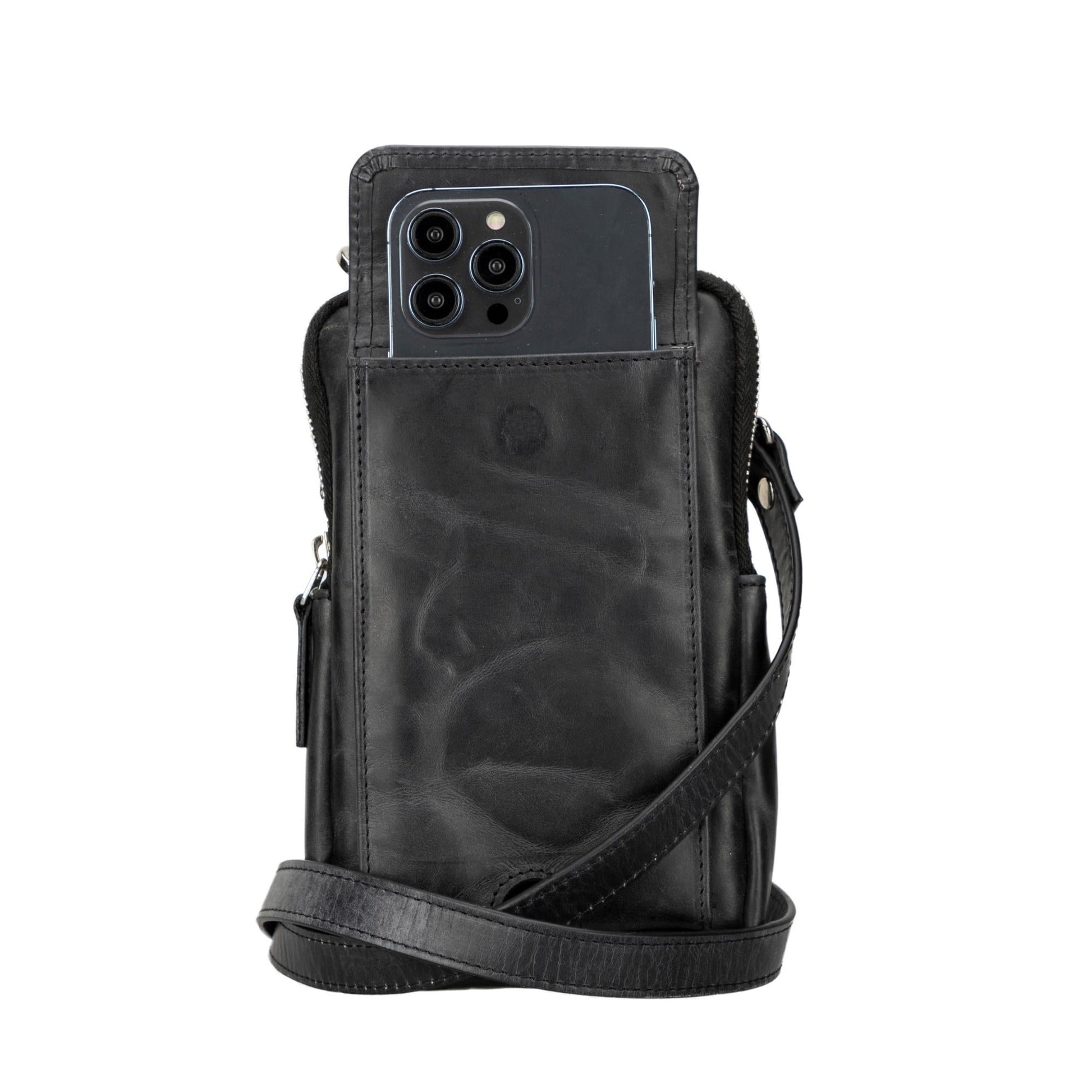 Niagara Leather Crossbody Phone Bag for Men - Concordia Style Boutique