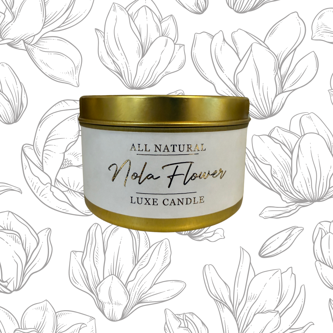 Nola Flower - Luxe Hand-Poured Natural Coconut Wax Candle