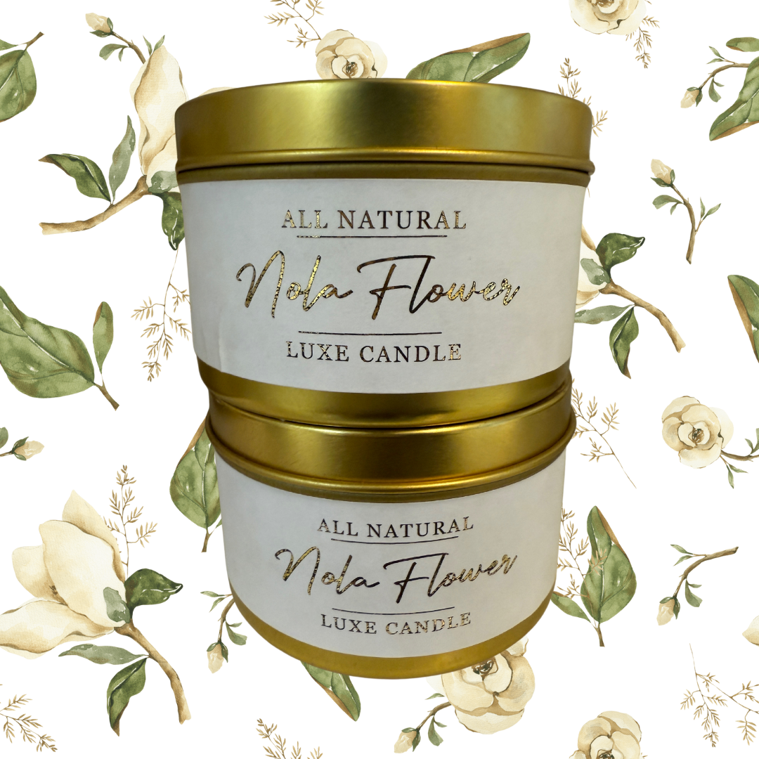 Nola Flower - Luxe Hand-Poured Natural Coconut Wax Candle