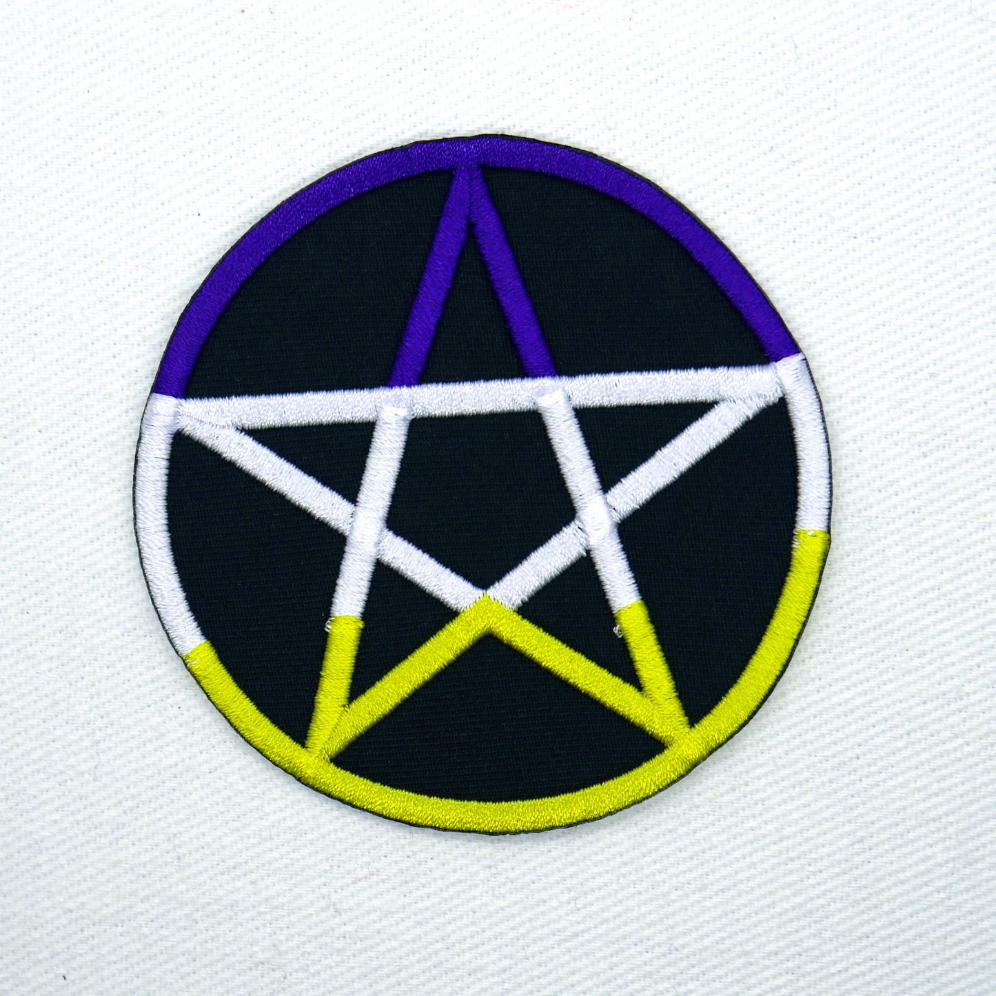 Nonbinary Pride Pentagram Patch - Concordia Style Boutique