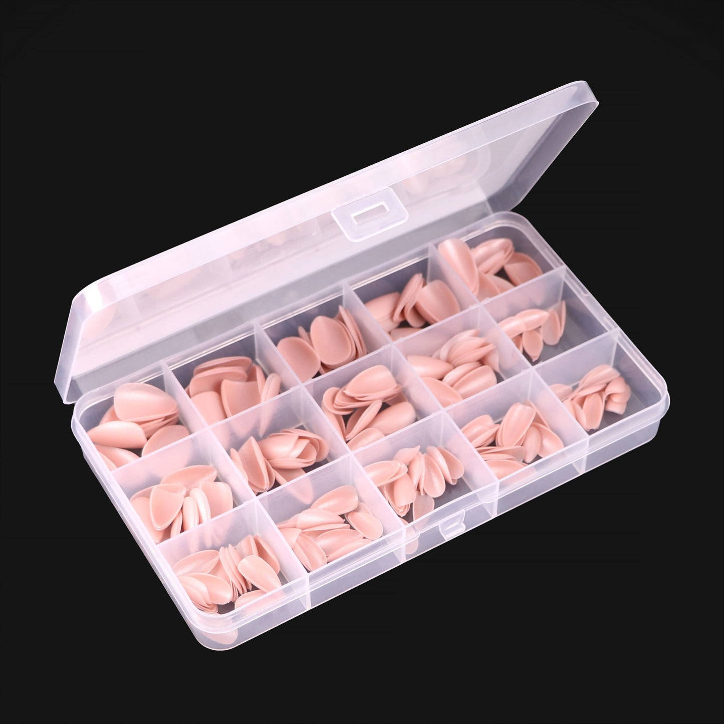 KOMILFO SOFAST NAIL FROMS NUDE ALMOND SHORT, 360 PCS 456075