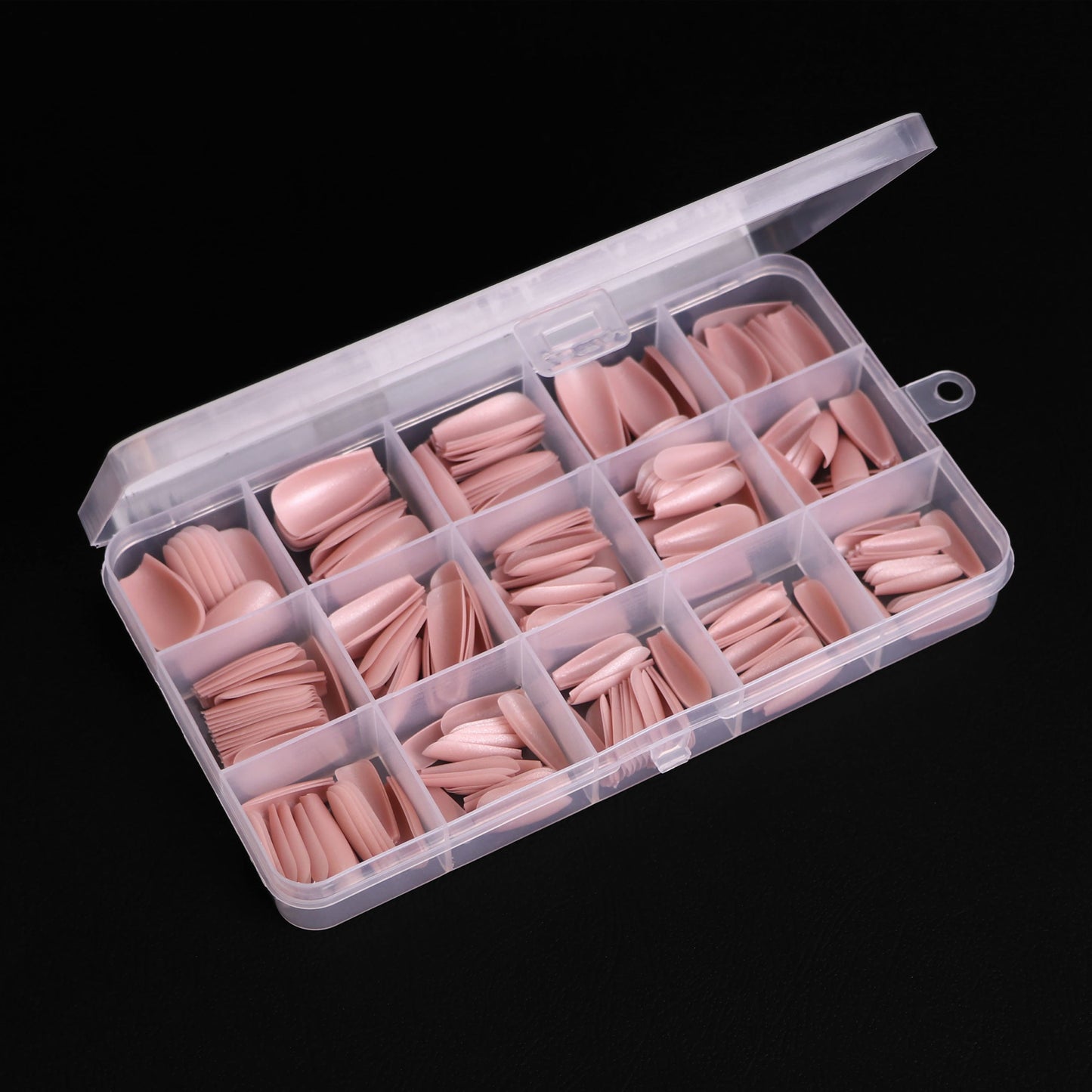 KOMILFO SOFAST NAIL FROMS NUDE BALLERINA MEDIUM, 360 PCS 456078