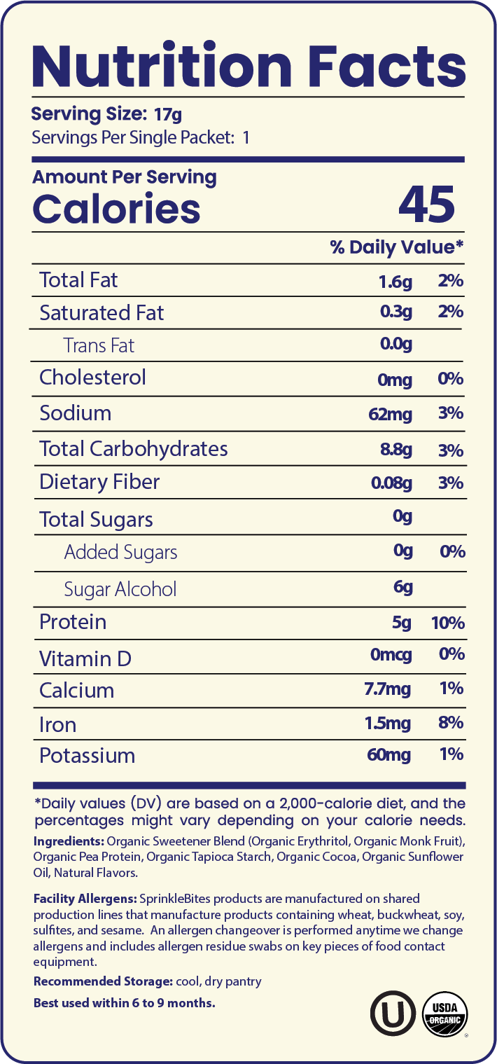 Cacao Protein SprinkleBites™ (10-Pack)