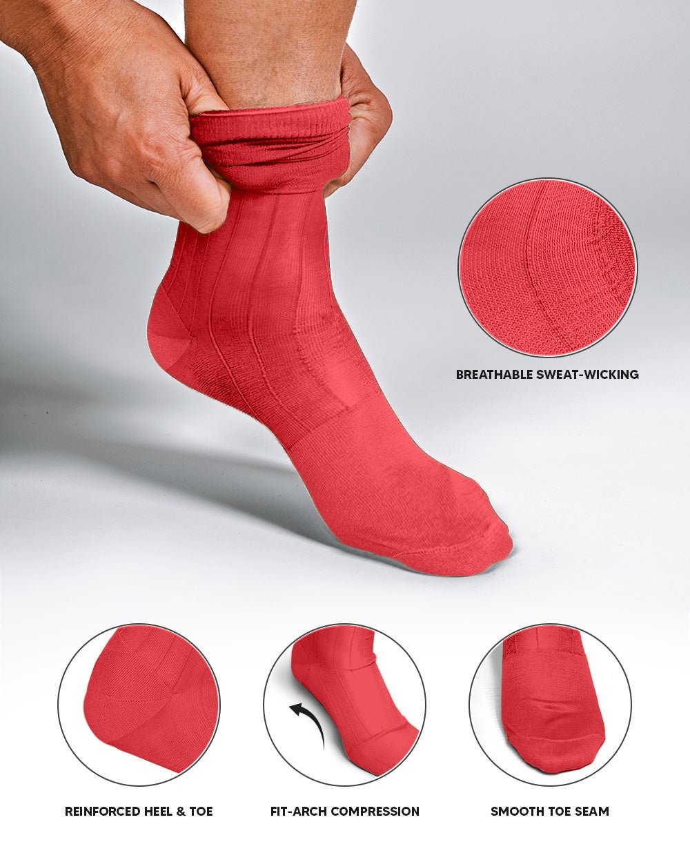 Vittorio Farina Men's Ribbed Shear Nylon Over The Calf Dress Socks - Concordia Style Boutique