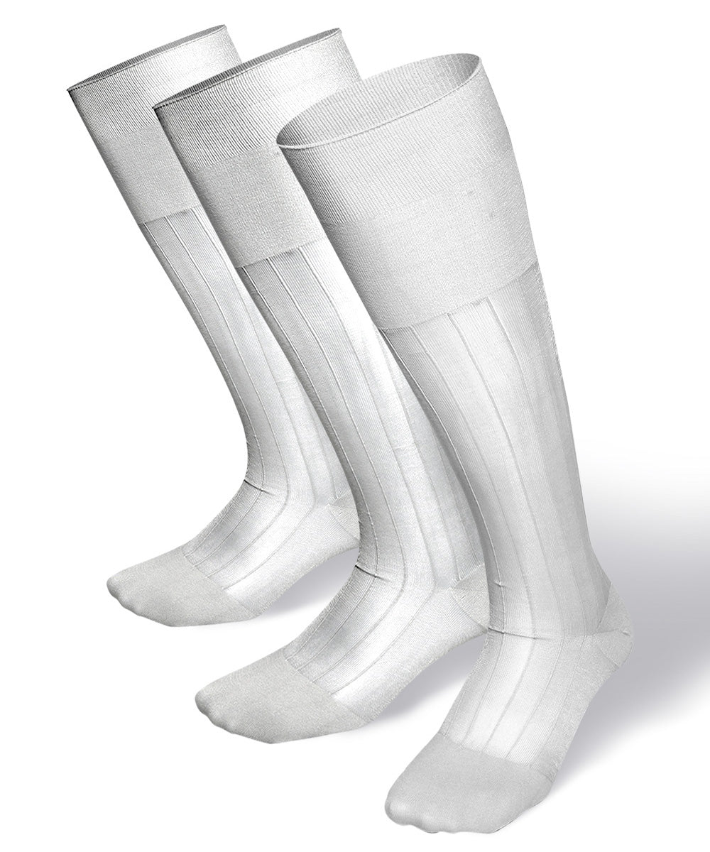 Vittorio Farina Men's Ribbed Shear Nylon Over The Calf Dress Socks - Concordia Style Boutique