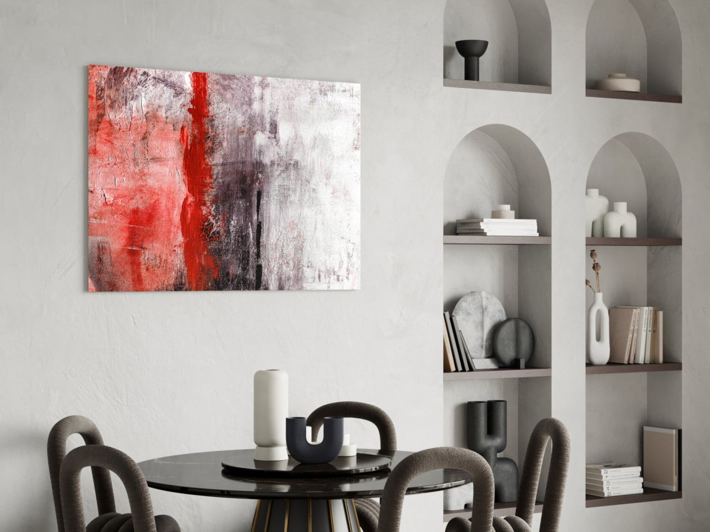 Abstract Glass Wall Art