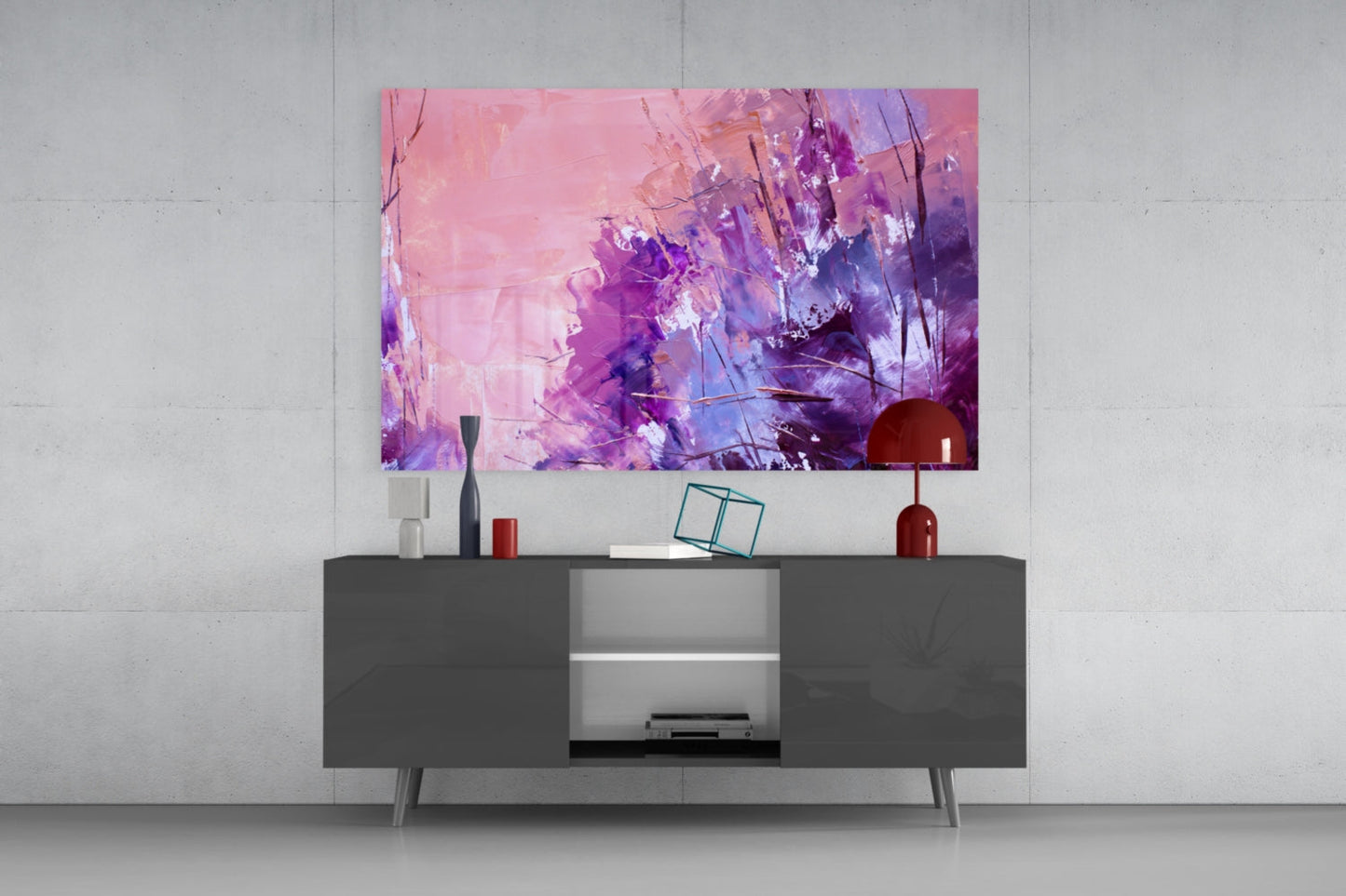 Abstract Glass Wall Art
