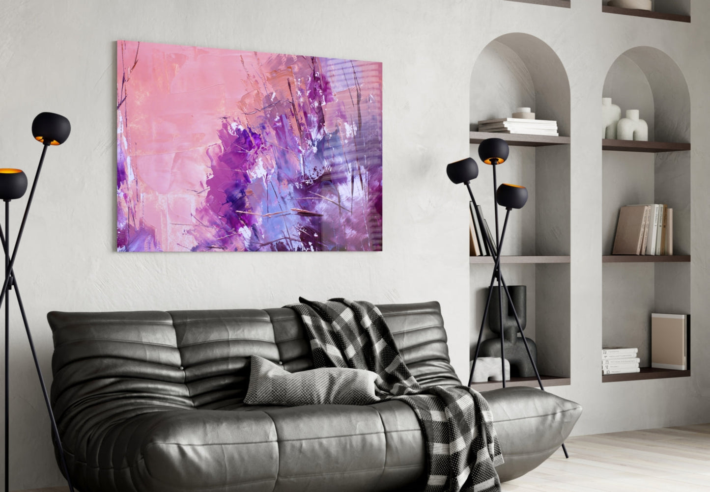 Abstract Glass Wall Art