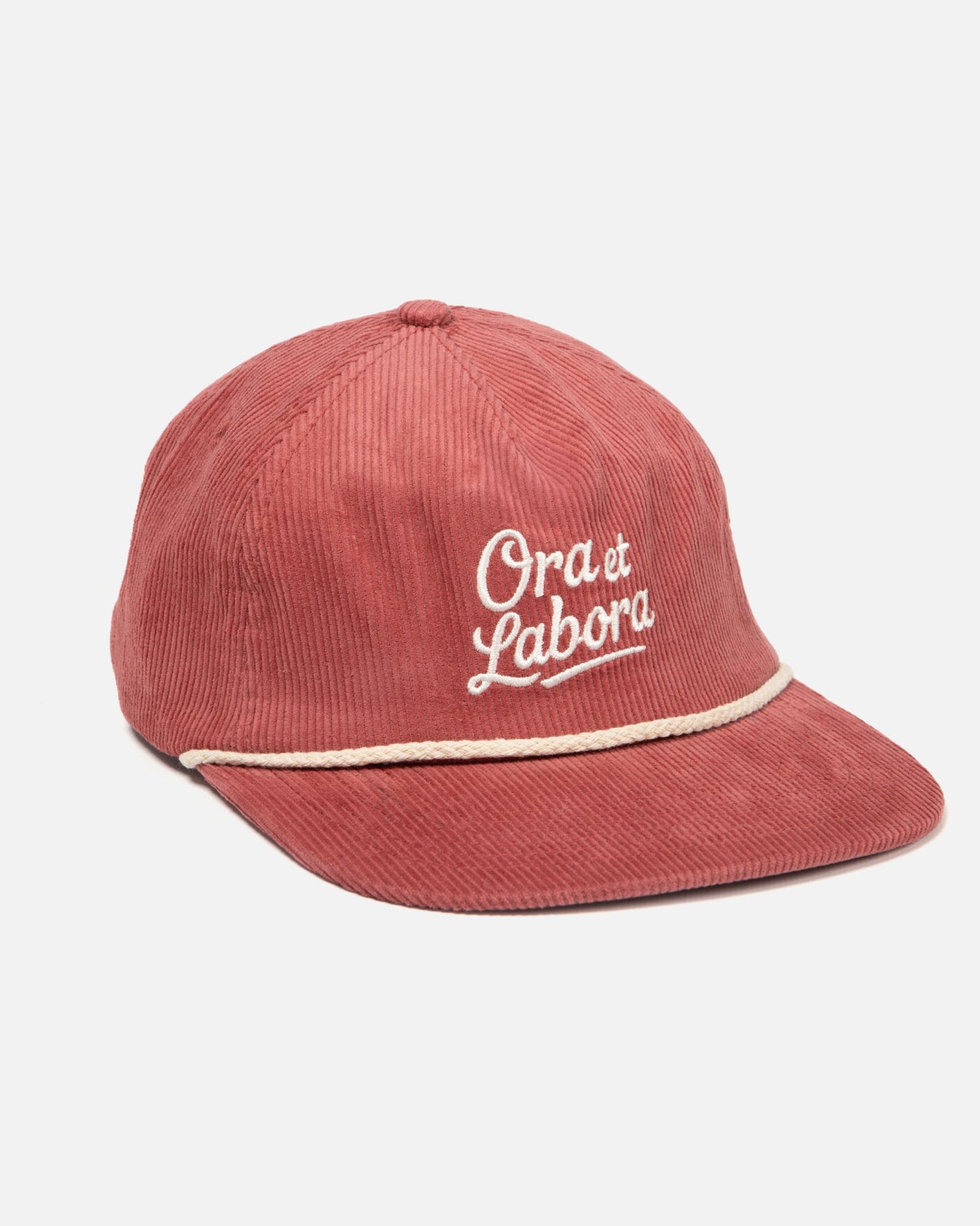 Dusty Rose Ora et Labora Corduroy Hat