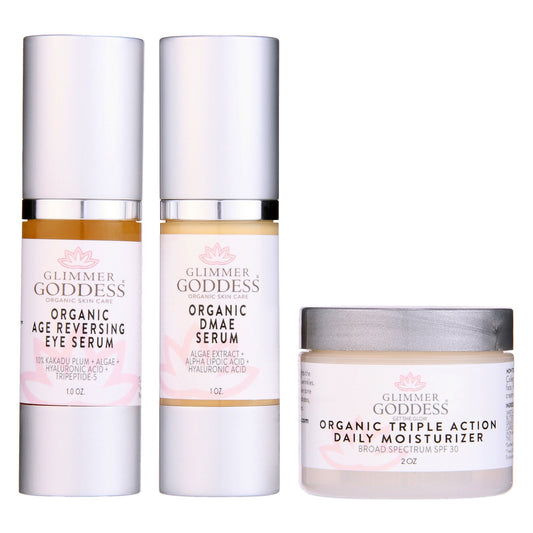 Organic Anti-Wrinkle Rejuvenation Kit - Tighten Brighten & Moisturize - Concordia Style Boutique