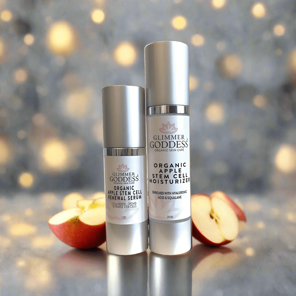 Organic Apple Stem Cell Anti-Aging Duo | Hydrating Serum & Moisturizer for Firm, Radiant Skin