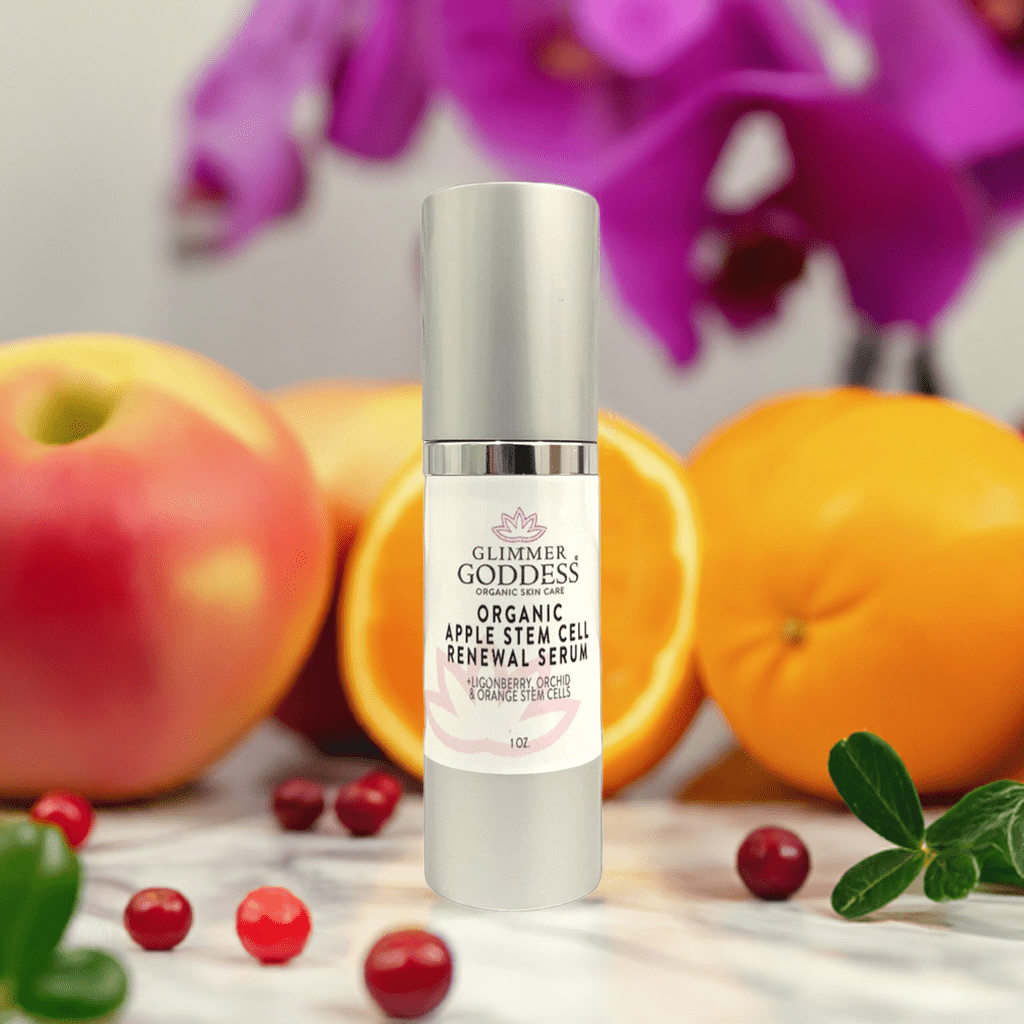 Organic Apple Stem Cell Serum for Anti-Aging | Lingonberry, Orchid & Orange Stem Cells for Hydration & Wrinkle Defense