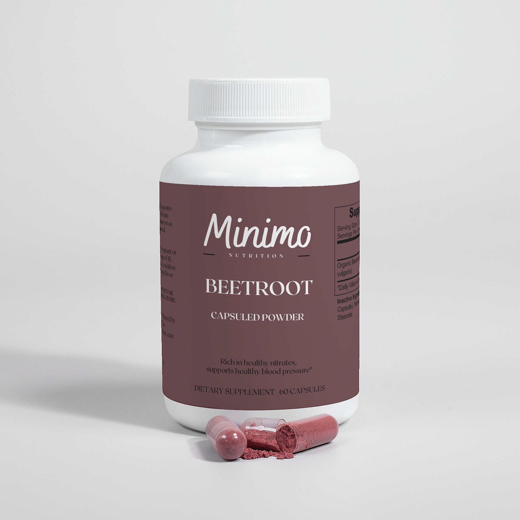 Organic Beetroot Capsuled Powder, 60 ct. - Concordia Style Boutique