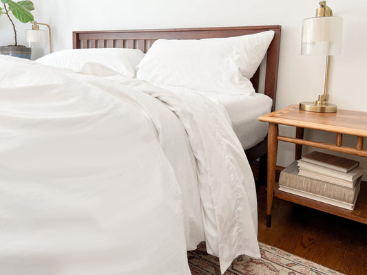 Organic Percale Bed Sheets Set - Concordia Style Boutique
