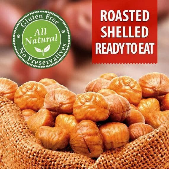 Organic Roasted Chestnuts | Peeled & Ready to Eat | 3.5 oz | Galil - Concordia Style Boutique