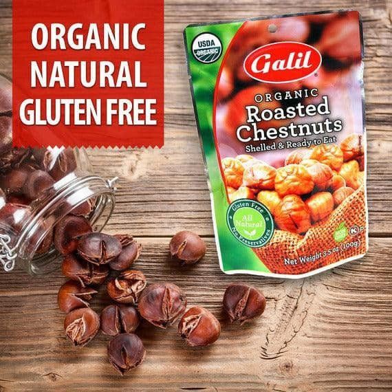 Organic Roasted Chestnuts | Peeled & Ready to Eat | 3.5 oz | Galil - Concordia Style Boutique