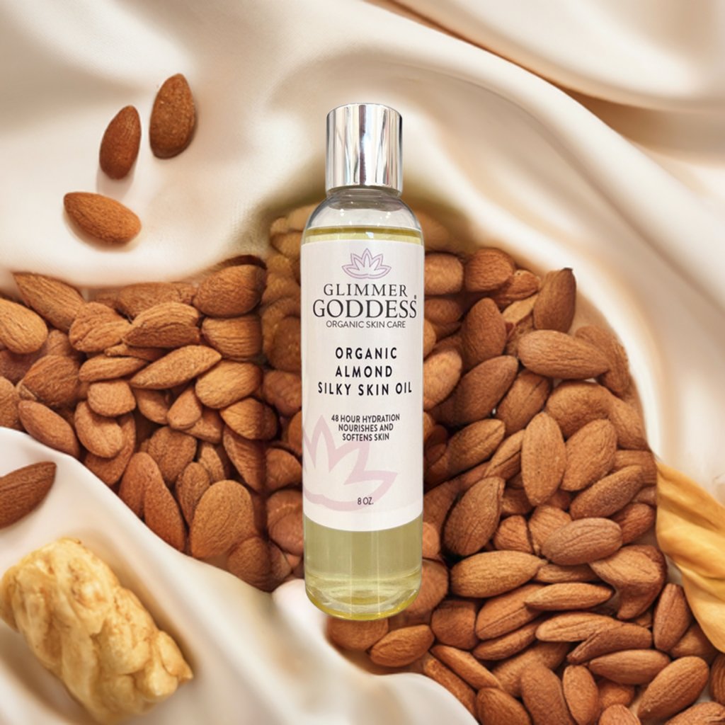 Organic Sweet Almond Silky Skin Oil - 48 Hour Hydration - Concordia Style Boutique