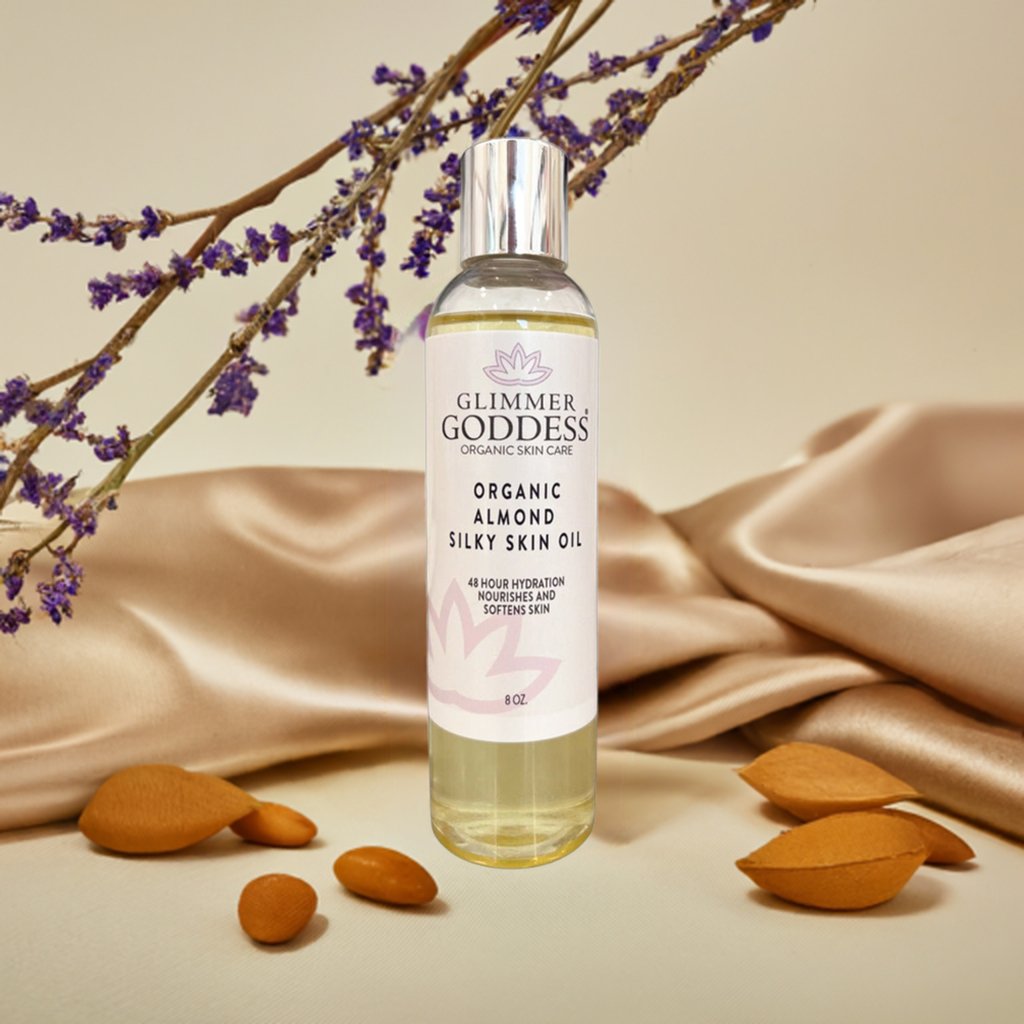 Organic Sweet Almond Silky Skin Oil - 48 Hour Hydration - Concordia Style Boutique