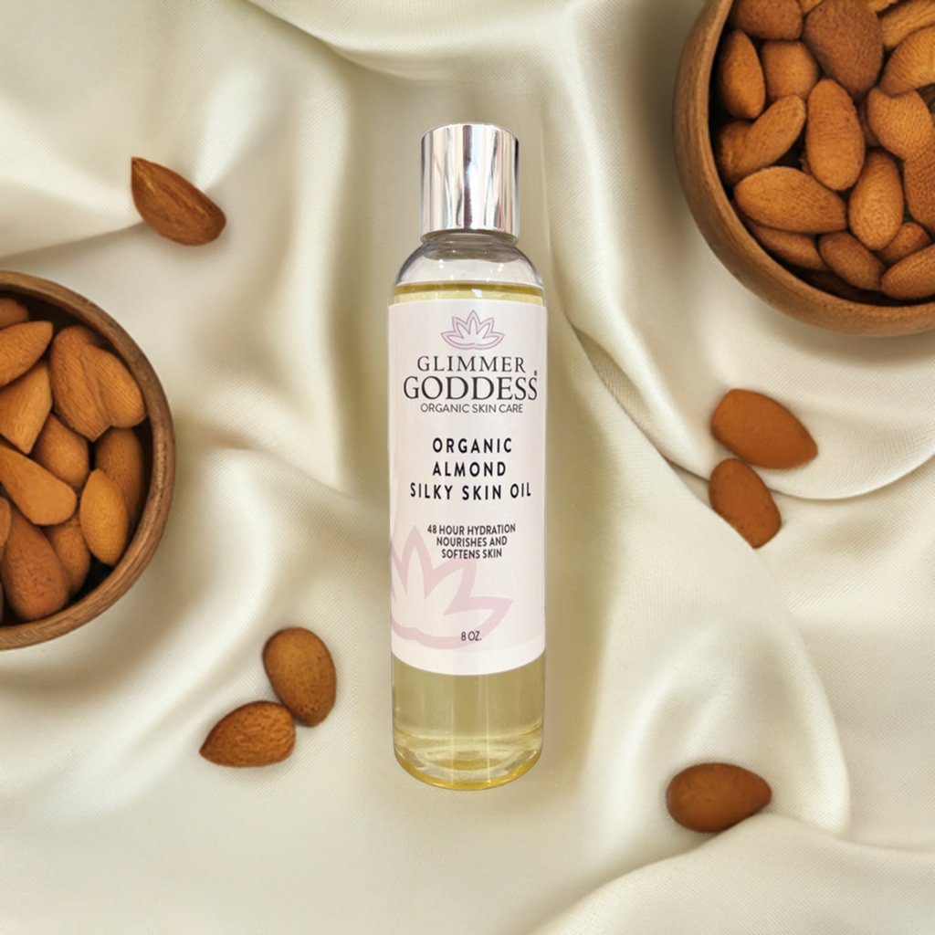 Organic Sweet Almond Silky Skin Oil - 48 Hour Hydration - Concordia Style Boutique