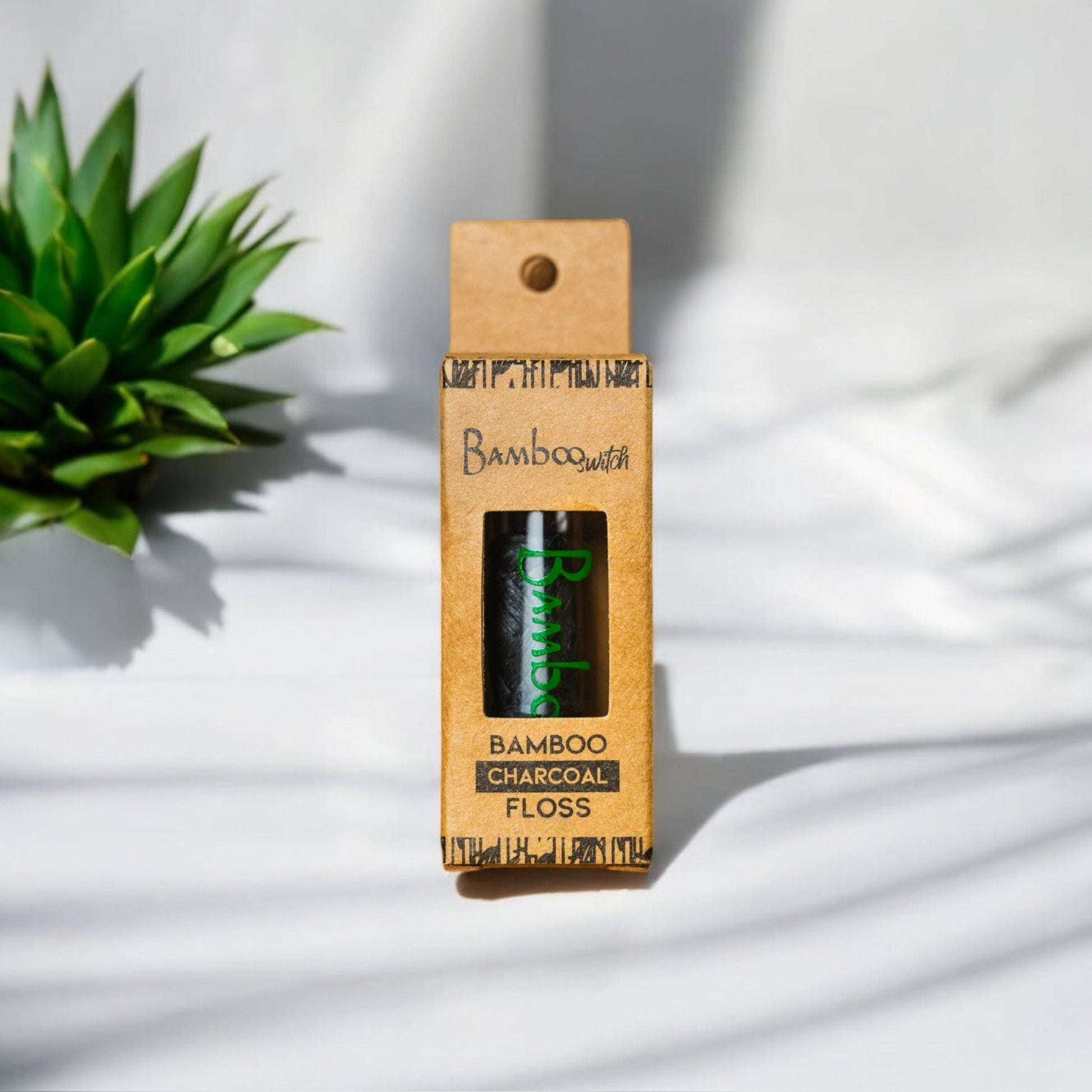 Bamboo Charcoal Floss in Glass Container - Concordia Style Boutique