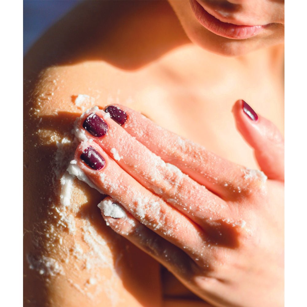 Organic Whipped Sugar Fondant Exfoliating Body Scrub - Crepey Skin Treatment - Concordia Style Boutique