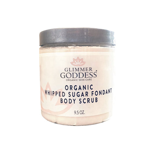 Organic Whipped Sugar Fondant Exfoliating Body Scrub - Crepey Skin Treatment - Concordia Style Boutique