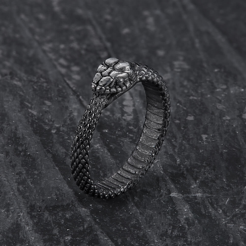 Ouroboros Snake Stainless Steel Ring