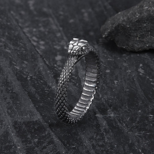 Ouroboros Snake Stainless Steel Ring