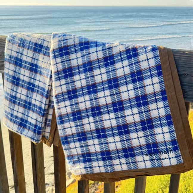 Wool Canvas Camping Blanket - Waxed Canvas Outdoor Blanket / Bushcraft Blanket - Concordia Style Boutique