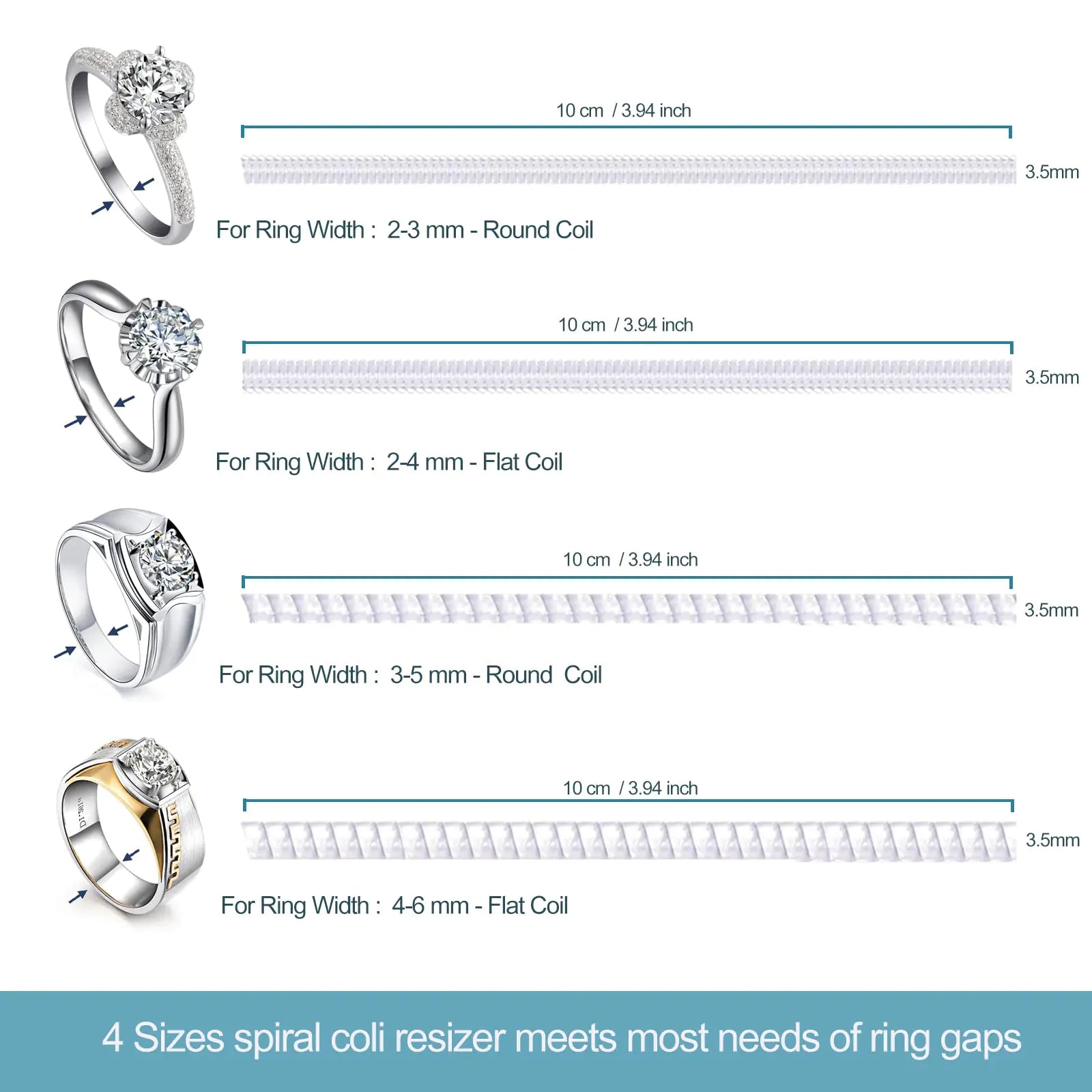 Ottemax Ring Size Adjuster – 12 Pack - Premium Ring Size Adjuster from Concordia Style Boutique - Just $17.80! Shop now at Concordia Style Boutique