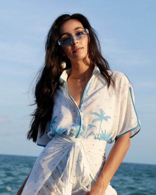 Palmetto Shirt - Palma Print - Concordia Style Boutique