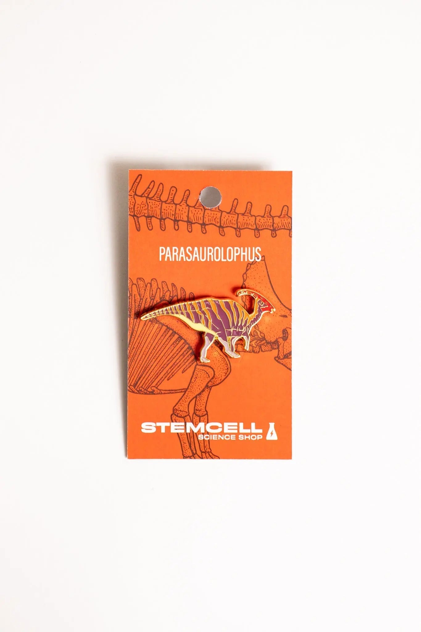 Parasaurolophus Enamel Pin (Parasaurolophus walkeri)