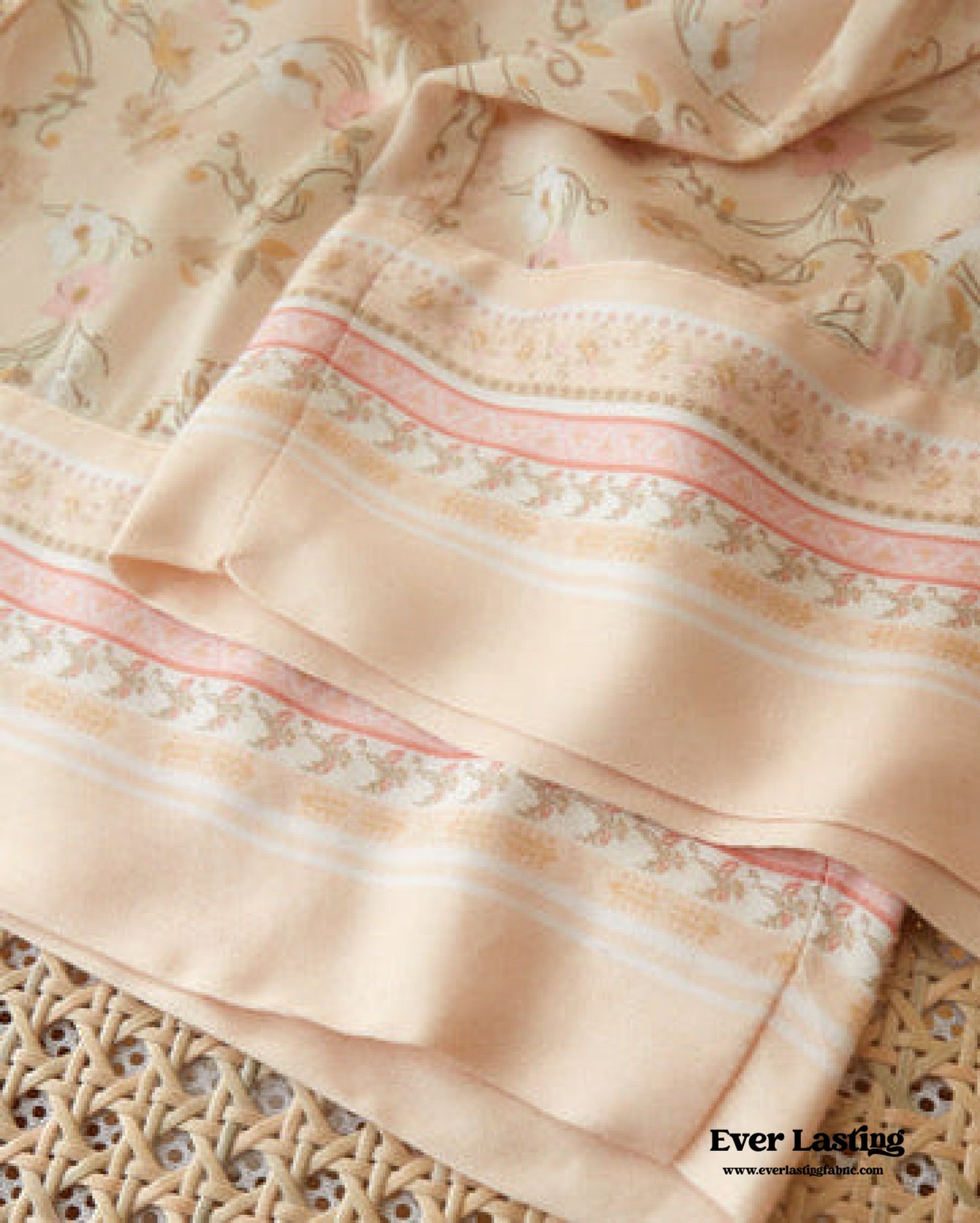 Pastoral Floral Long-Sleeve Long-Pants Pajama Set