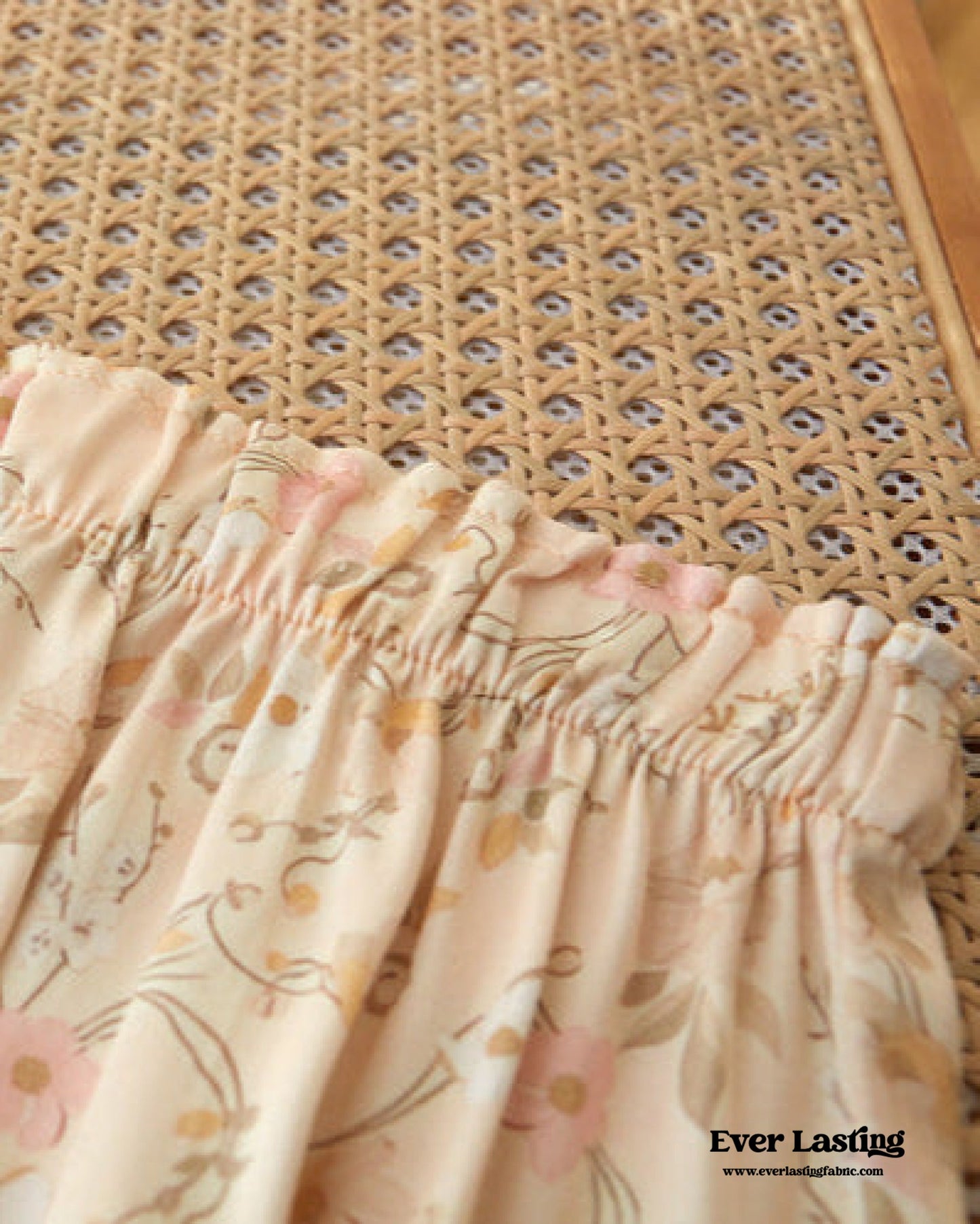 Pastoral Floral Short-Sleeve Long-Pants Pajama Set / Green