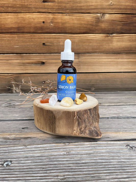 Lemon Balm Glycerite Tincture  1 oz bottle
