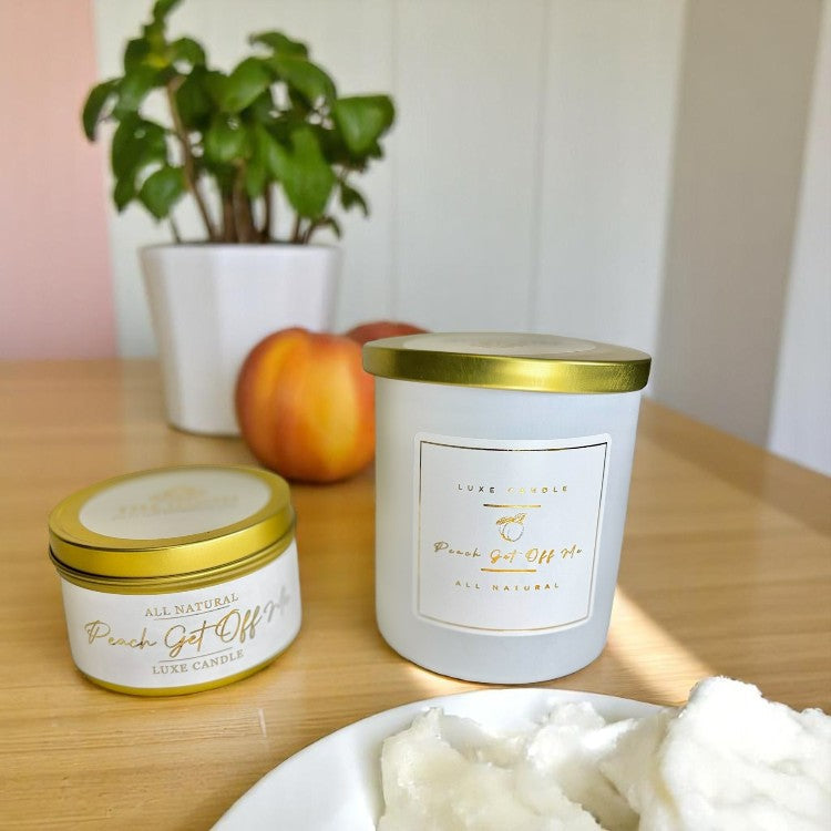 Peach Get Off Me - Luxe Hand-Poured Natural Coconut Wax Candle