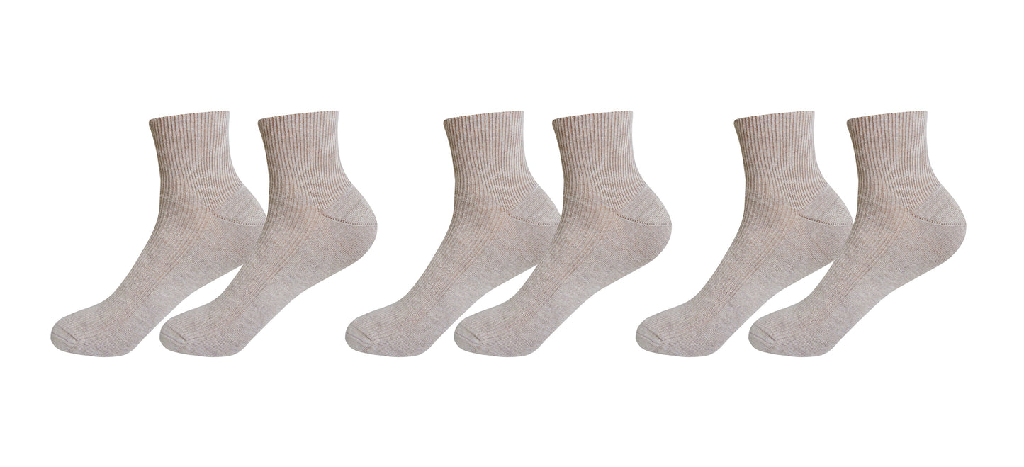 tittimitti® 100% Organic Combed Cotton Luxury Men's Socks. 3 Pairs. Made in Italy.