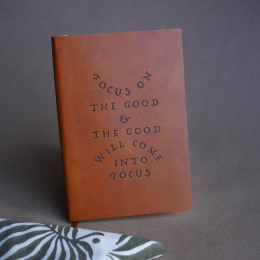 'Focus On The Good' Faux Leather Journal - Concordia Style Boutique